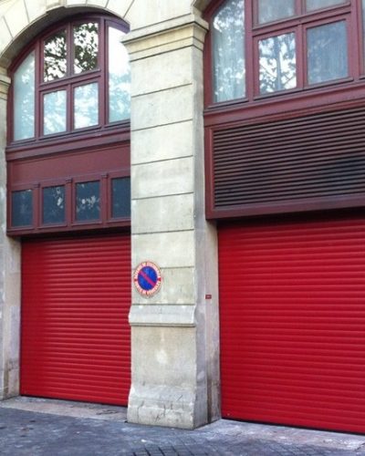 2 portes enroulables hormann rollmatic coloris rubis ©preciselec