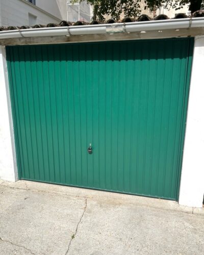 Porte de garage Hormann Berry N80 coloris vert mousse RAL6005